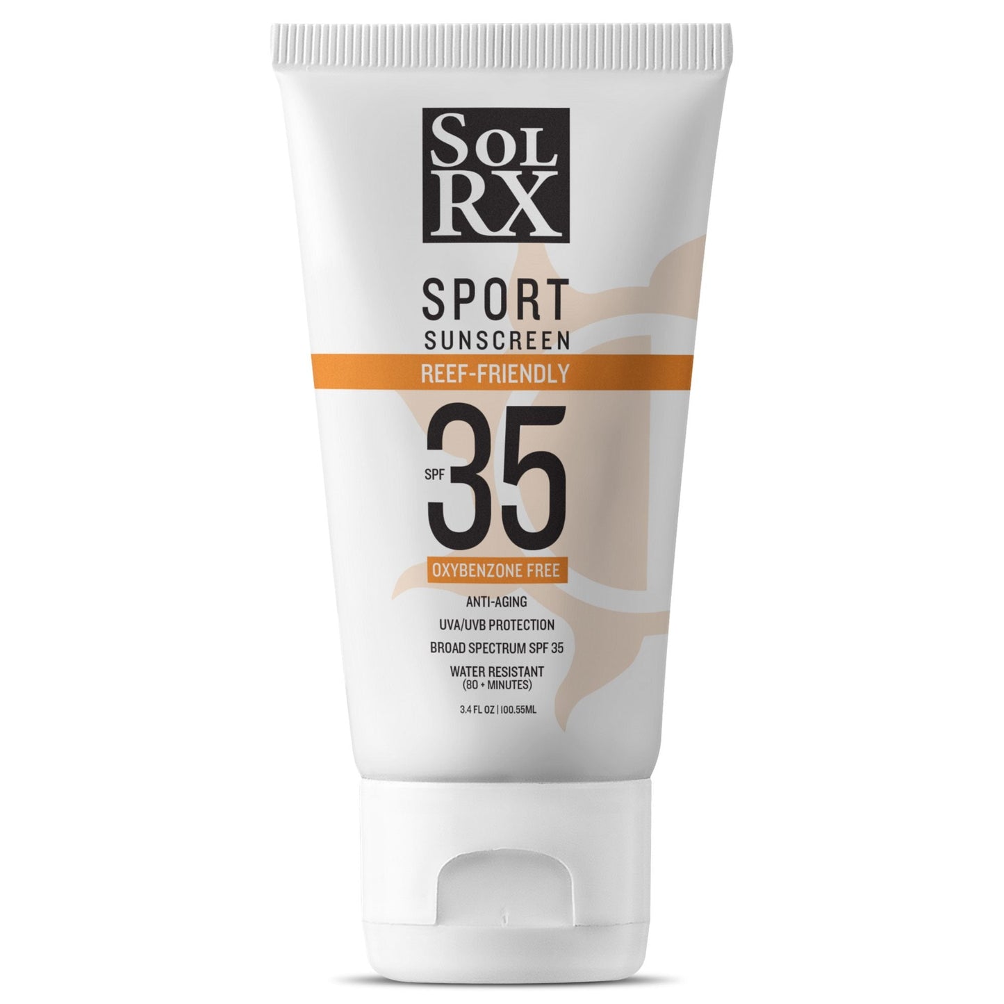 SolRX SPORT SPF 35 Sunscreen, Reef Friendly, Oxybenzone Free, Fragrance Free Beauty & Personal Care SolRX