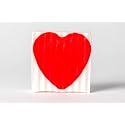 Valentines Heart All Natural Handmade Glycerin Red and White 4 oz Soap Bar Beauty & Personal Care HEALTH & BEAUTY