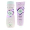 ATTITUDE Super Leaves Moisture Rich Shampoo & Conditioner Bundle With Quinoa, Vitamin B5, Jojoba, Indian Cress, Watercress & Jasmine, Guava, 16 + 8 Fl Beauty & Personal Care ATTITUDE