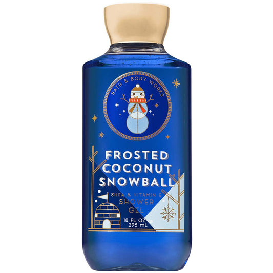 Bath and Body Works Frosted Coconut Snowball Shower Gel Wash 10 Ounce Full Size 2018 Version Beauty & Personal Care Bath & Body Works