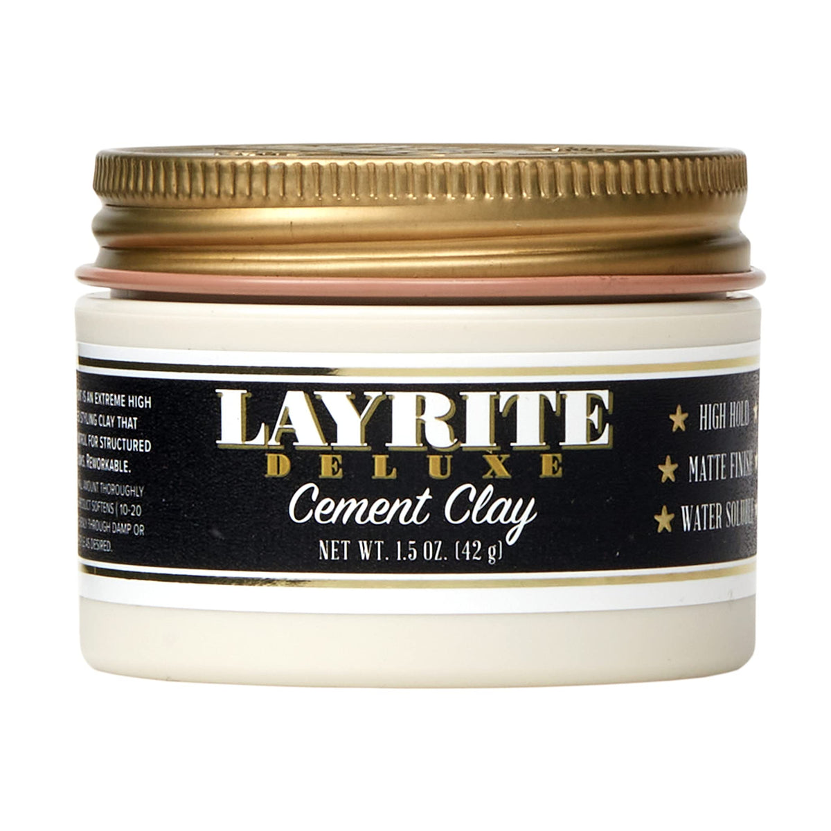 Layrite Deluxe Cement Clay, White, Mild Cream Soda, 1.5 Oz Beauty & Personal Care Layrite