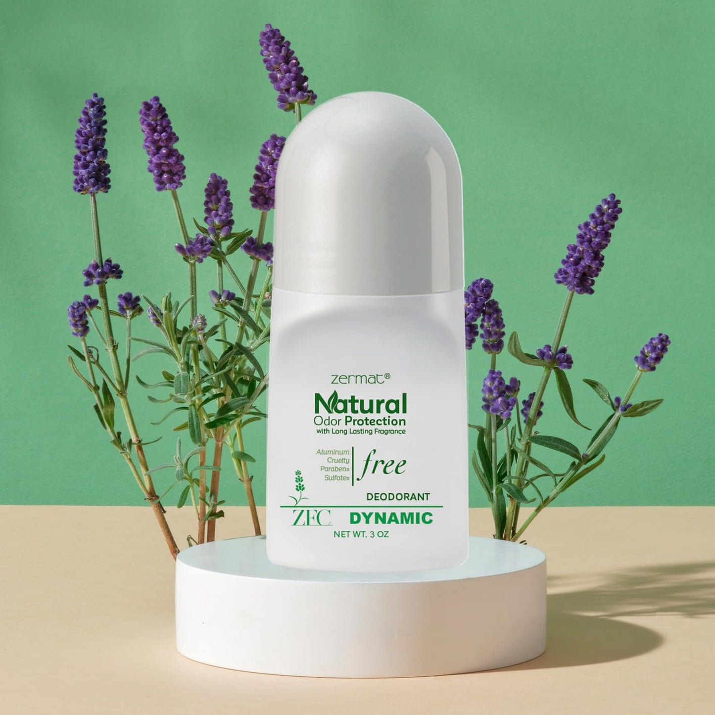 Zermat Vivaze Dynamic, Natural Roll-On Deodorant, 3 Oz. Beauty and Personal Care Zermat