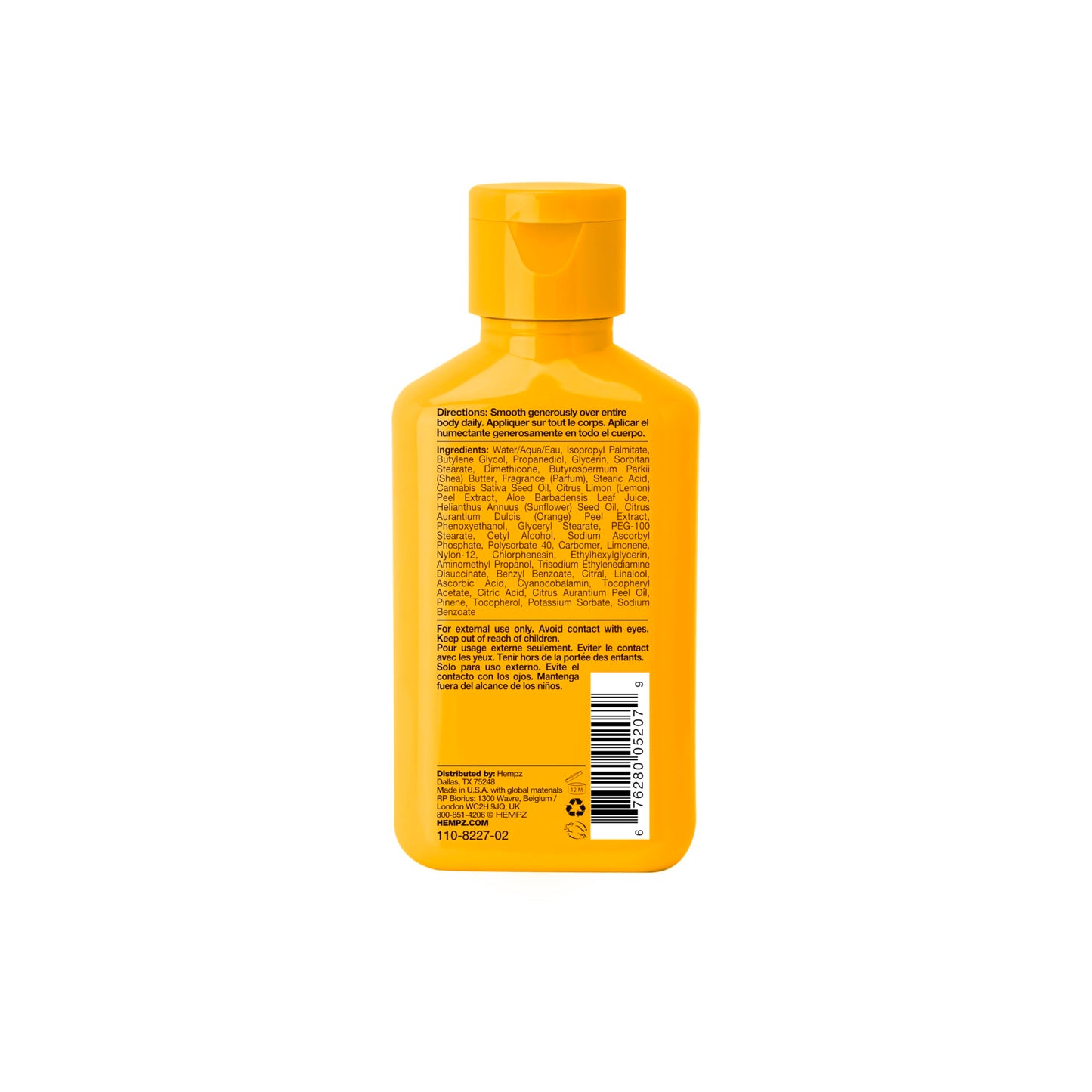 Hempz Body Lotion - Citrus Blossom Limited Edition Mini Daily Moisturizing Cream, Shea Butter, Aloe, Body Moisturizer - Skin Care Products, All Beauty & Personal Care Hempz