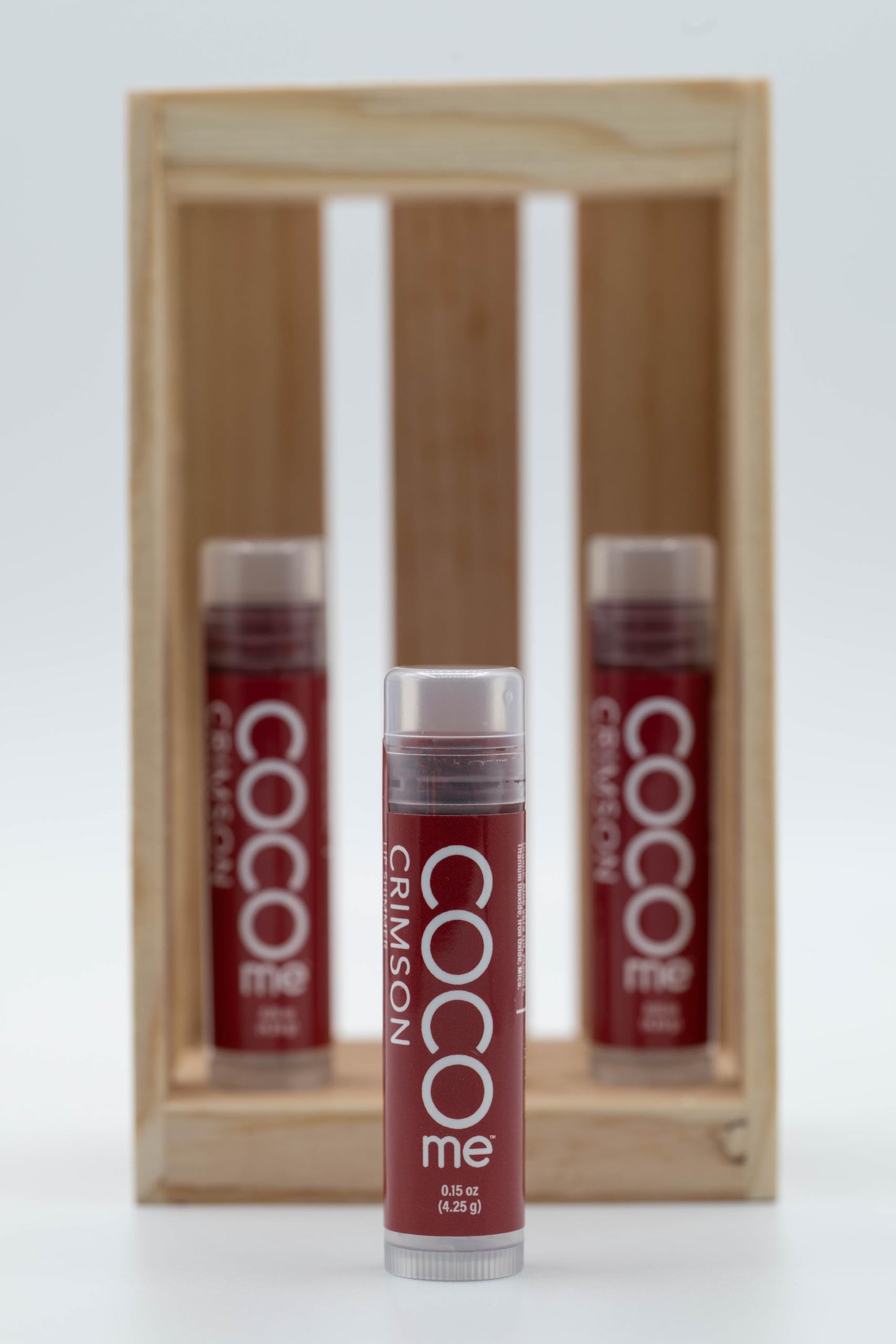 CocoMe Color Tinted Lip Balm (Crimson) -All Natural Organic Coconut Oil and Beeswax for moisture and nourishment Beauty and Personal Care Coco Me
