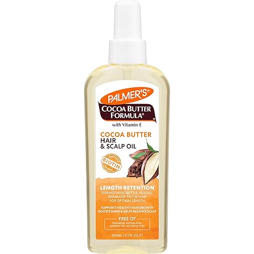 Palmer's Cocoa Butter & Biotin Length Retention Hair and Scalp Oil, 5.1 Ounce (Packaging May Vary) Beauty & Personal Care Palmer's