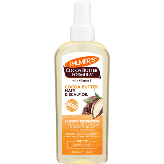 Palmer's Cocoa Butter & Biotin Length Retention Hair and Scalp Oil, 5.1 Ounce (Packaging May Vary) Beauty & Personal Care Palmer's