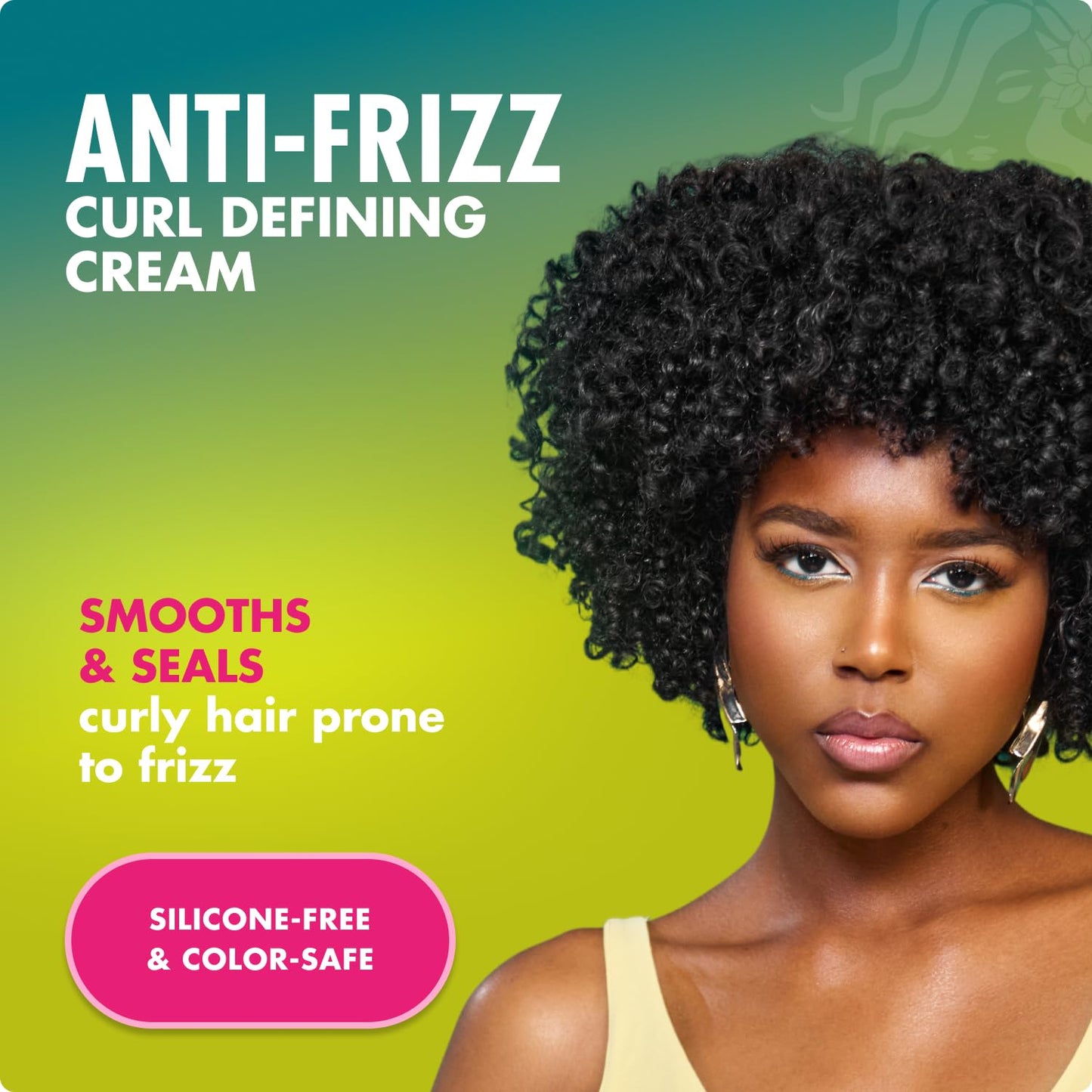 Mielle Organics Avocado & Tamanu Anti-Frizz Curl Cream for Textured Hair - Smoothing & Defining Cream to Lock In Moisture & Enhance Shine - Curly Hair Beauty & Personal Care Mielle Organics