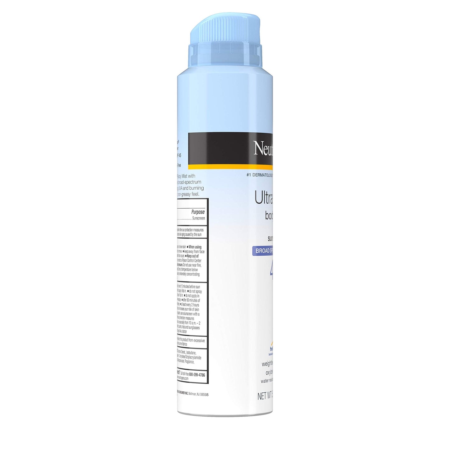 Neutrogena Ultra Sheer Spf#45 Body Mist Full Reach Spray 5 Ounce (148ml) (3 Pack) Beauty & Personal Care Neutrogena