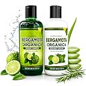 Shampoo Organic Bergamot + Conditioner (16.9 fl oz) with Aloe Vera & Rosemary | SHAMPOO ORGÁNICO BERGAMOTA con Sábila & Romero + Acondicionador - 500 Beauty & Personal Care HIGH SUPREME
