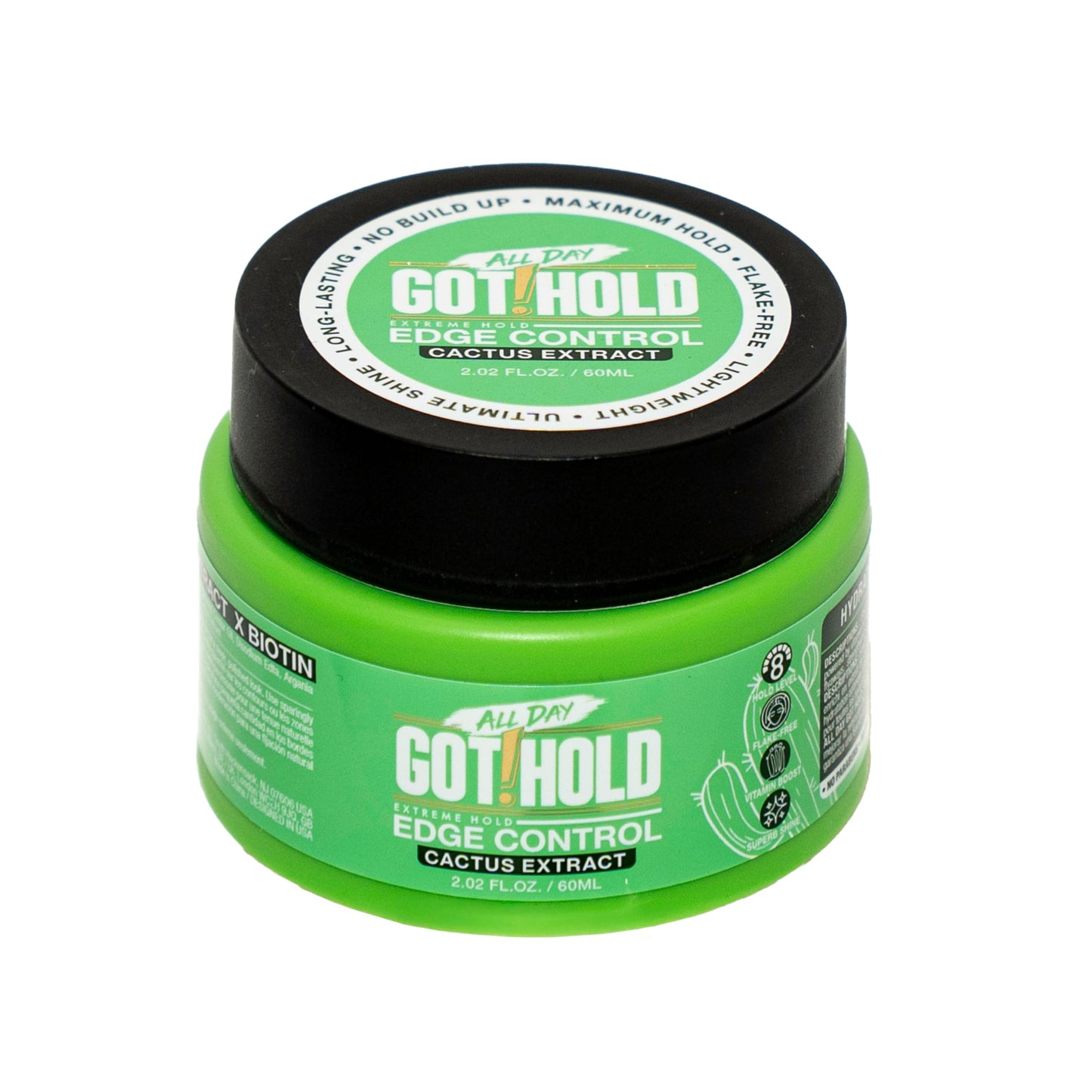 ALL DAY GOT HOLD Extreme hold Cactus Extract Edge Control 2.02 fl.oz/60ml Beauty & Personal Care ALL DAY GOT HOLD