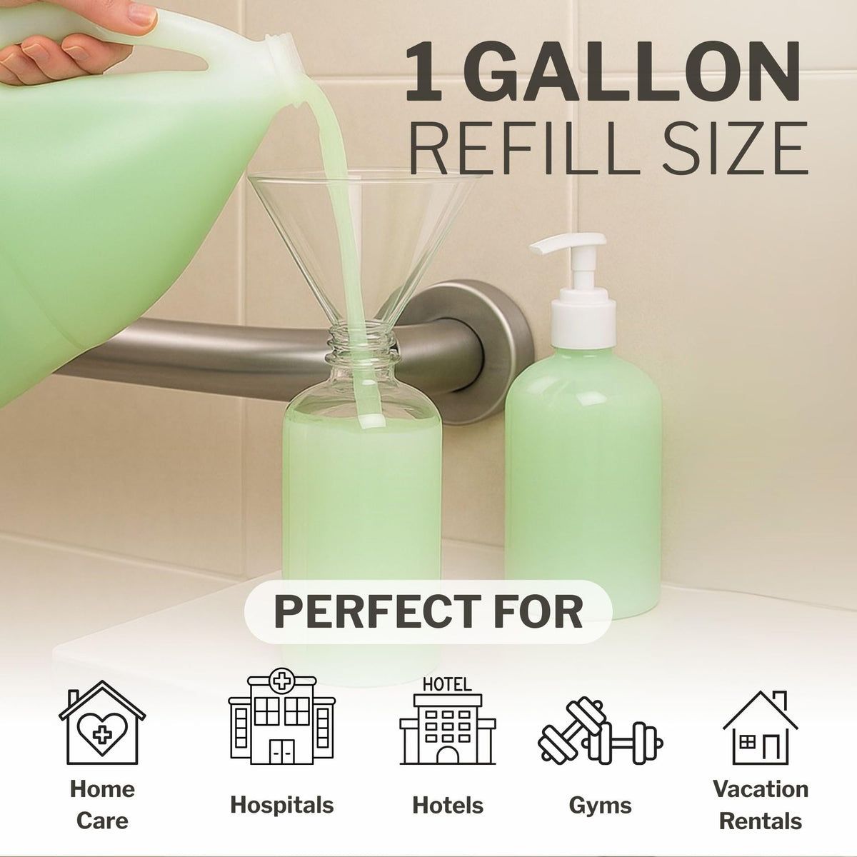 McKesson Body Wash and Shampoo, Cucumber Melon Scent, 1 gal, 4 ct