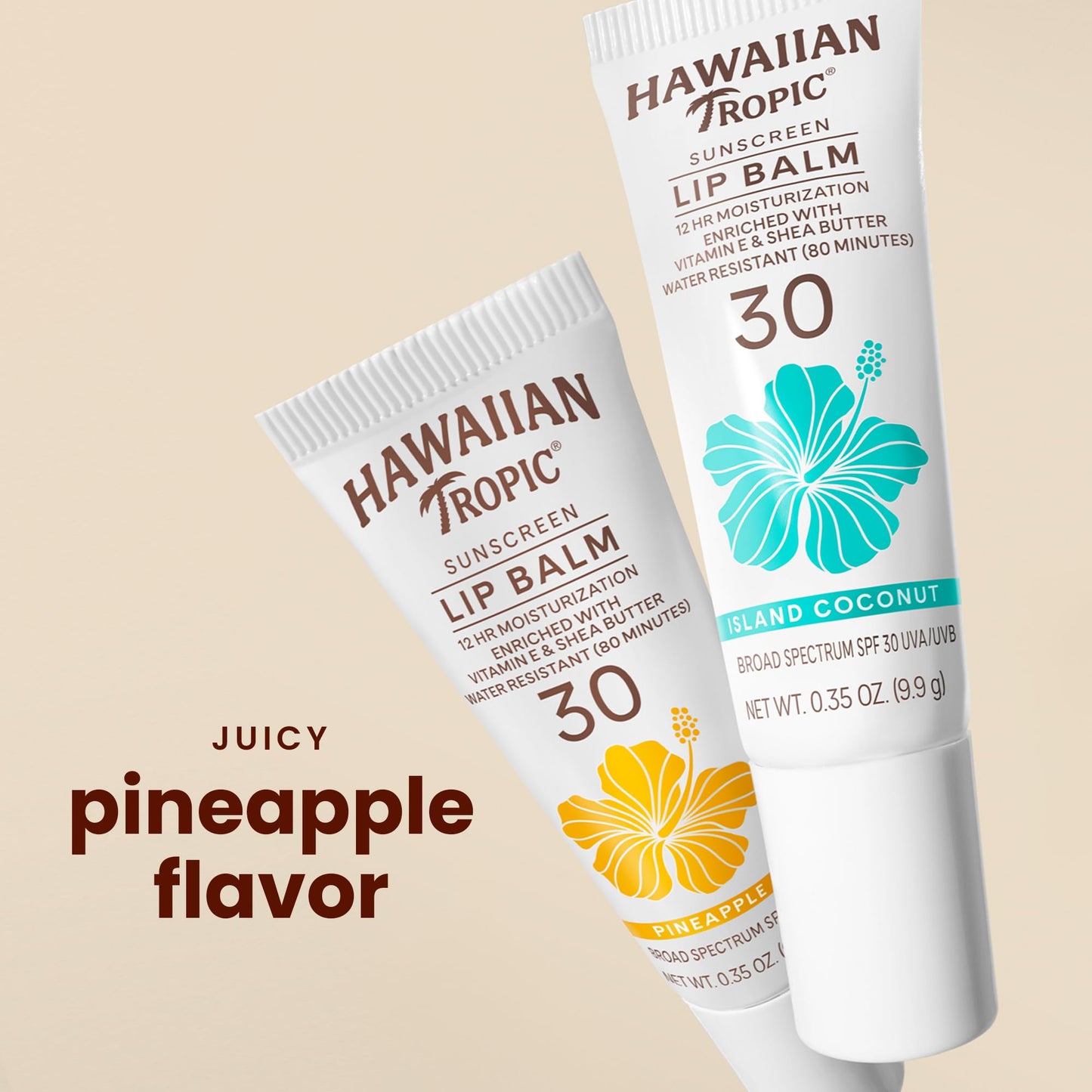 Hawaiian Tropic Lip Sunscreen SPF 30, Pineapple | SPF Lip Balm, Beach Essentials, Travel Size Sunscreen for Lips, 0.3 oz Beauty & Personal Care Hawaiian Tropic
