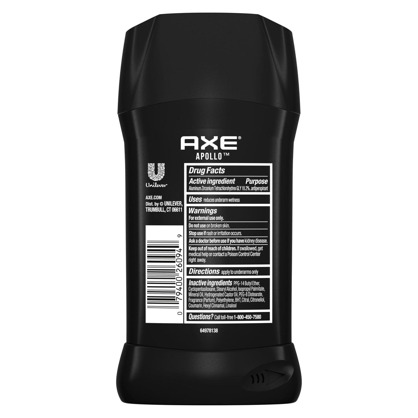 AXE Antiperspirant Deodorant Stick Apollo 48 Hour Sweat and Odor Protection for Long Lasting Freshness, Sage & Cedarwood Men's Deodorant 2.6 oz Beauty and Personal Care AXE