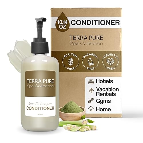 Terra Pure Conditioner | Spa Collection | Hotel Amenities in Pump Bottle | 10.14 oz. / 300 ml (Single Bottle) Beauty & Personal Care Terra Pure