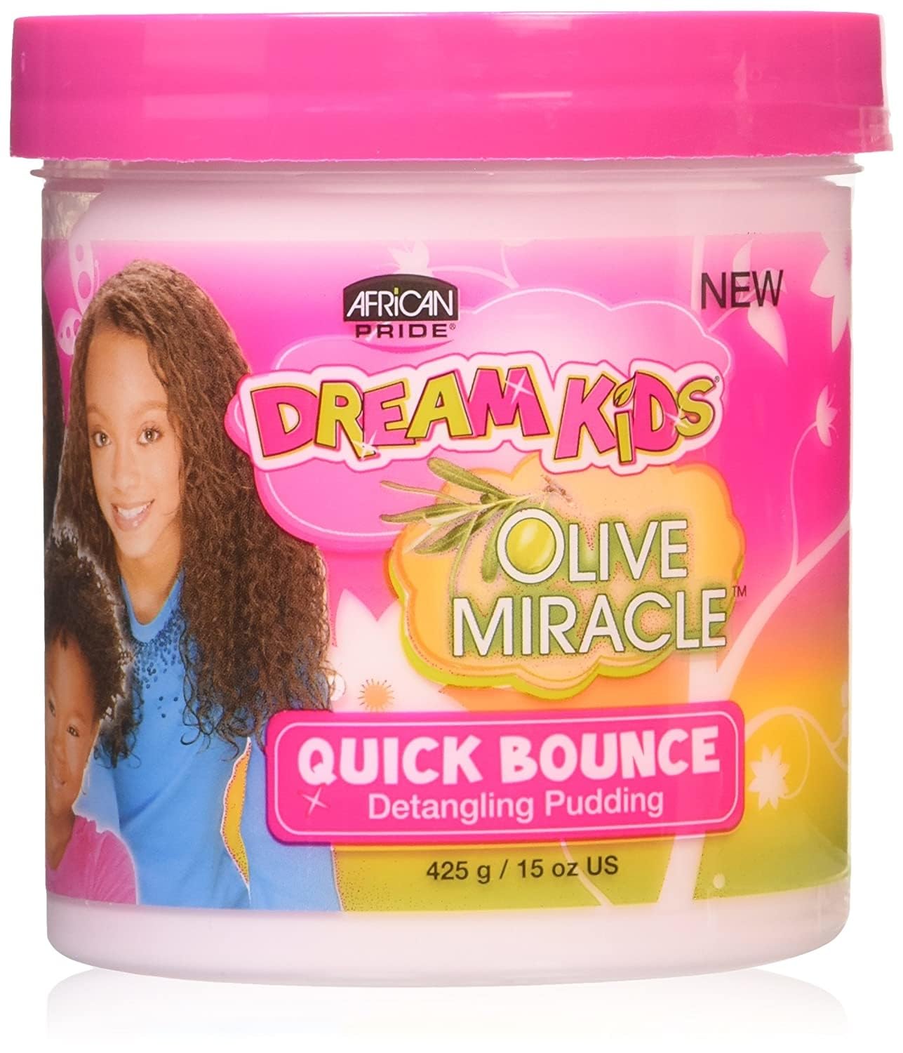 AFRICAN PRIDE Dream Kids Olive Miracle Quick Bounce Detangling Pudding, 15 Oz Beauty & Personal Care African Pride