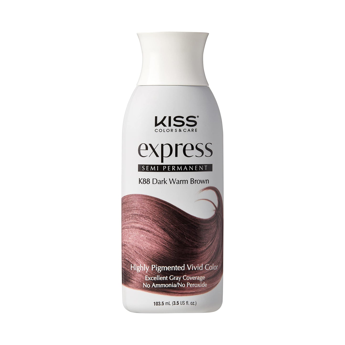 Kiss Express Semi-Permanent Hair Color - Vivid, Highly Pigmented Dye for Vibrant Hair, Gentle Formula, Gray Coverage, pH Balanced,23 Intermixable Beauty & Personal Care Kiss Express