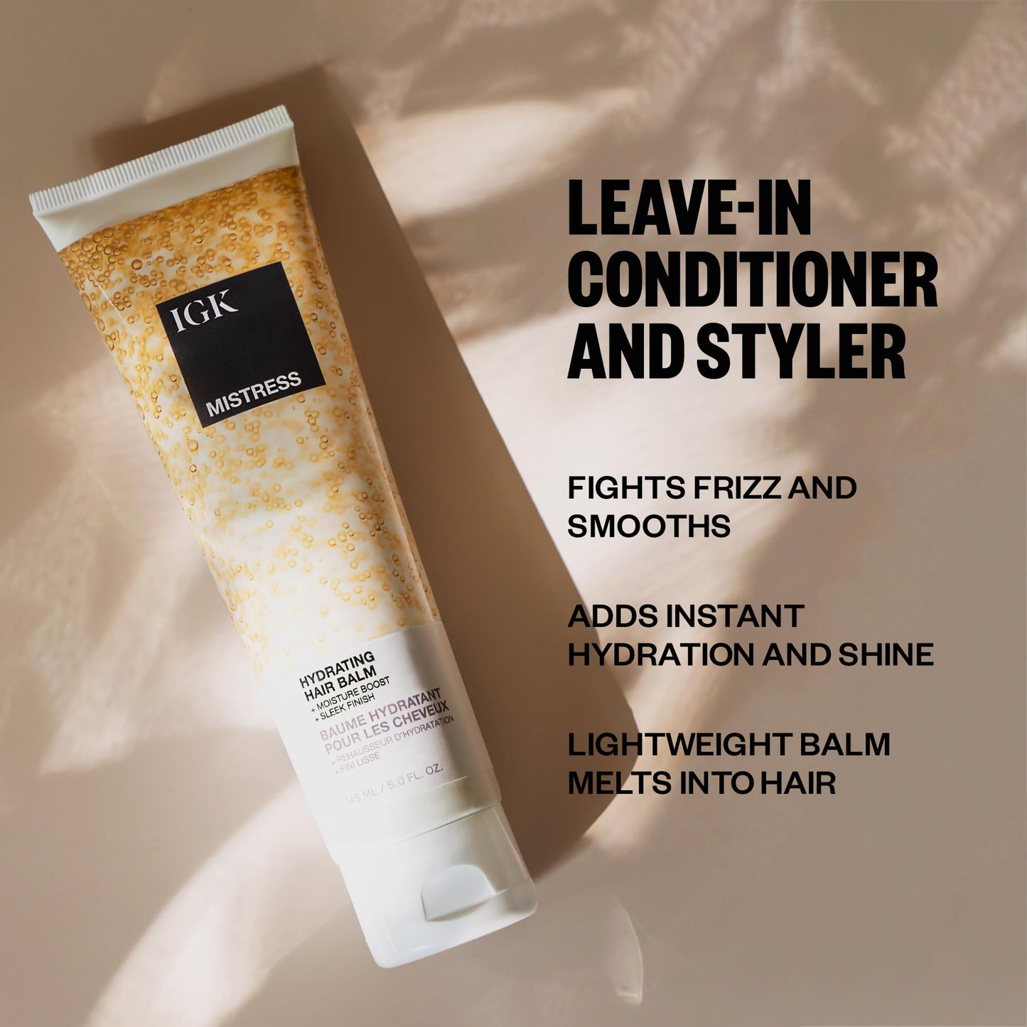 IGK MISTRESS Hydrating Hair Balm | Lightweight + Frizz Control + Shine | Vegan + Cruelty Free | 5 Oz Beauty & Personal Care IGK