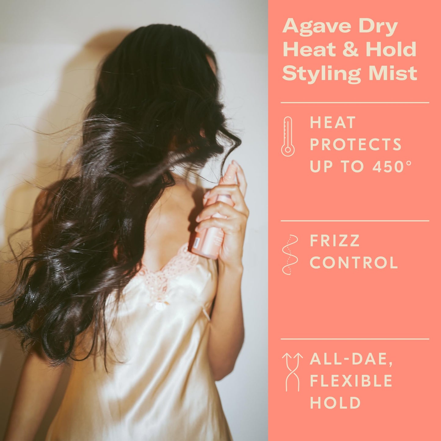 DAE Agave Dry Heat Protection Spray - Protects, Controls Frizz, Light Hold (5 oz.) Beauty & Personal Care DAE