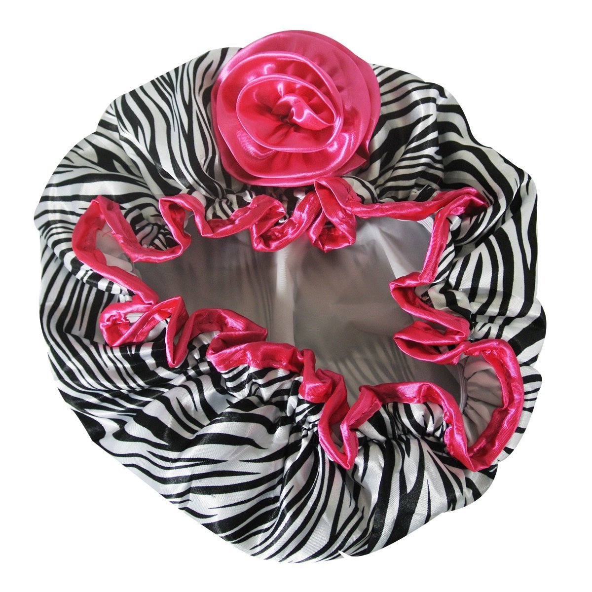 Kella Milla Stylish Satin Shower Cap - Zebra Beauty & Personal Care Kella Milla