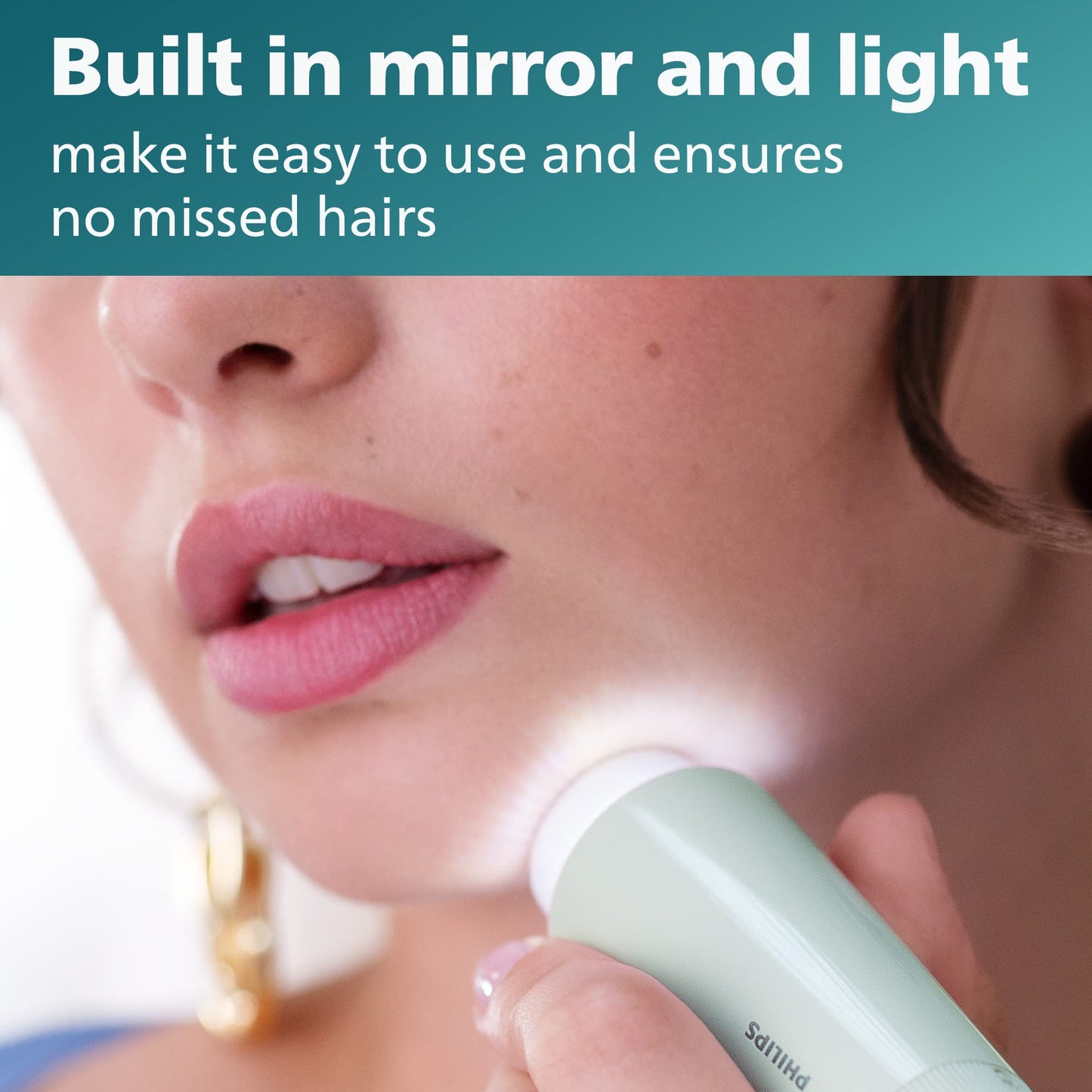 Philips Beauty Series 5000 Women’s Electric Shaver & Groomer, Cordless, Compact, Hypoallergenic, Gentle Hair Removal, Mint Green BRR474/00 Beauty & Personal Care Philips Beauty