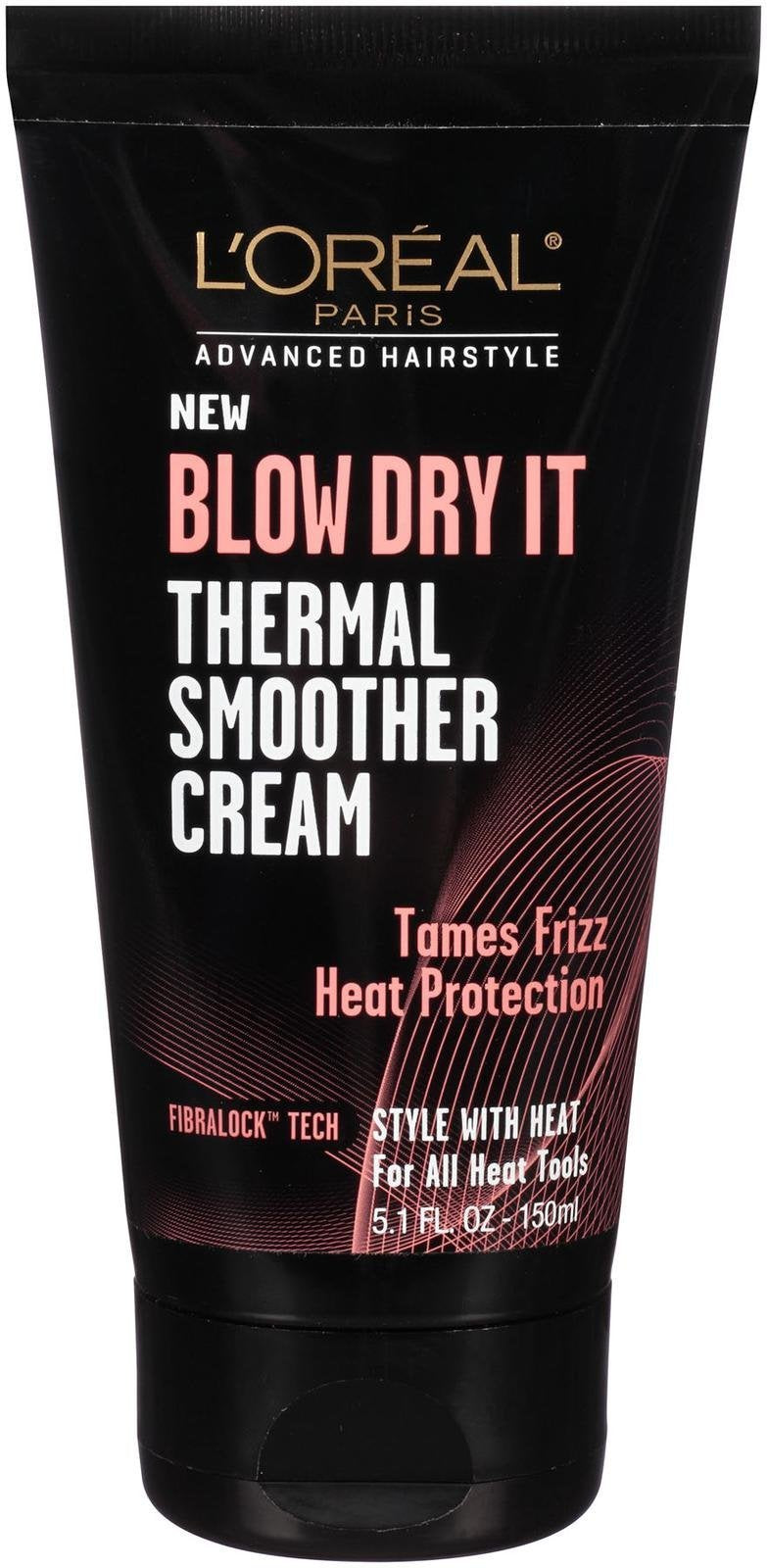 L'Oreal Paris Advance Hairstyle Blow Dry It Thermal Smoother Cream - 5.1 oz Beauty & Personal Care L'Oreal Paris