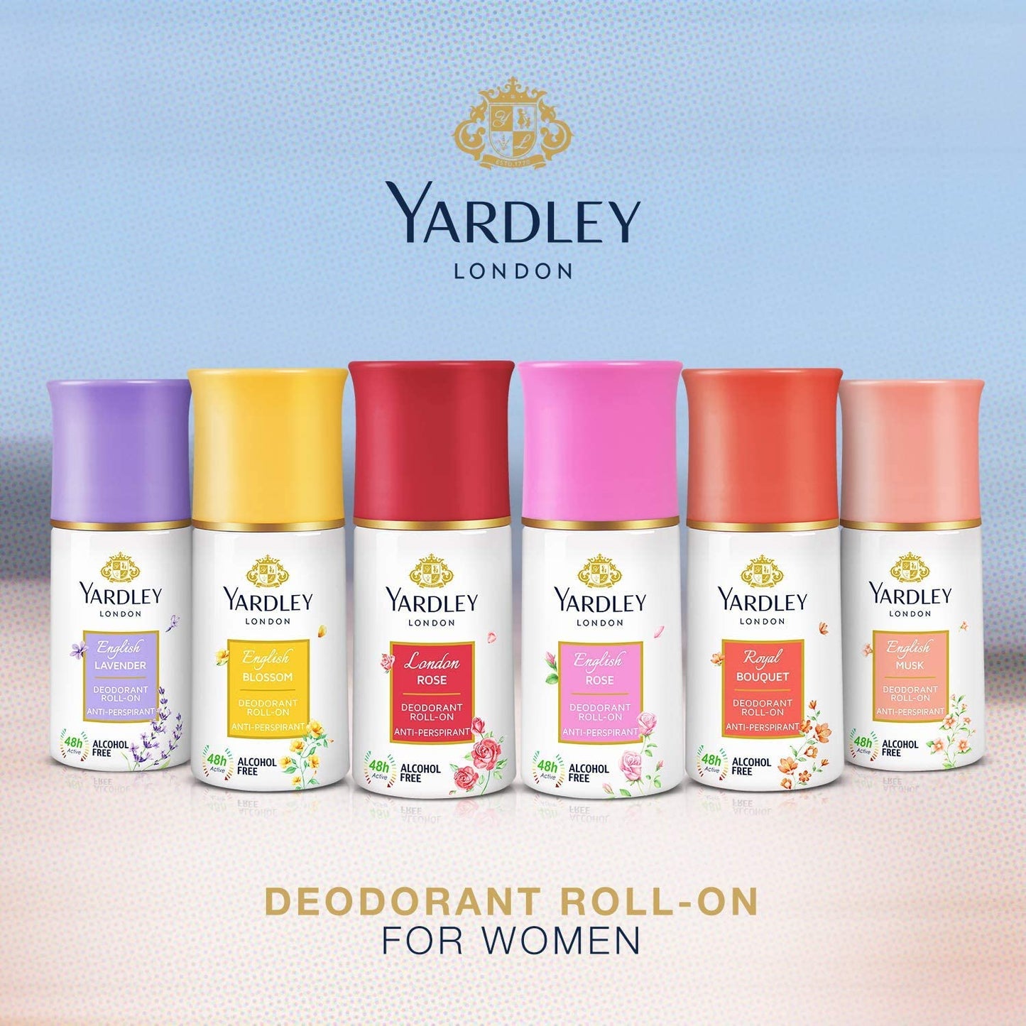 Deodorant Roll-On Alcohol Free 1.7 oz Beauty and Personal Care Yardley