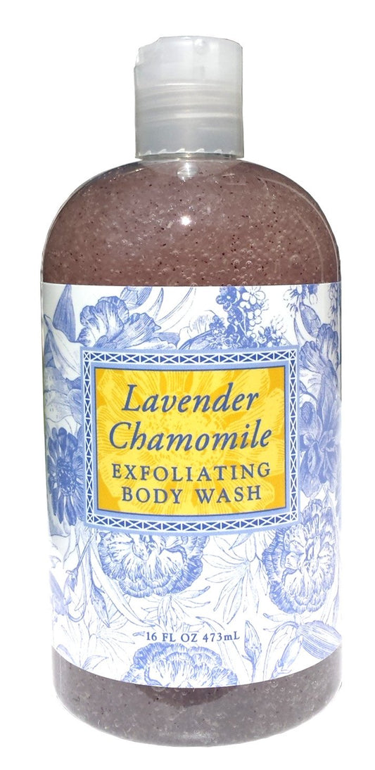 Greenwich Bay LAVENDER CHAMOMILE Exfoliating Body Wash for Men and Women-Gentle Body Scrub Parabens Free -Sulphates Free-Blended with Loofah, Apricot Beauty & Personal Care Greenwich Bay
