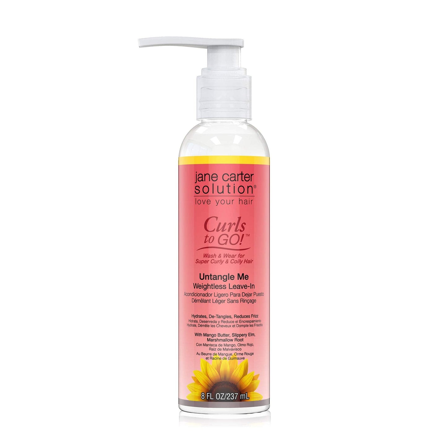JANE CARTER SOLUTION Curls to Go Untangle Me Weightless Leave-In Conditioner (8oz) - Nourishing, Moisturizing, No Buildup Beauty & Personal Care Jane Carter Solution