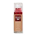 Revlon Age Defying 3X Makeup Foundation, Firming, Lifting and Anti-Aging Medium, Buildable Coverage with Natural Finish SPF 20, 045 Warm Beige, 1 fl Beauty & Personal Care REVLON