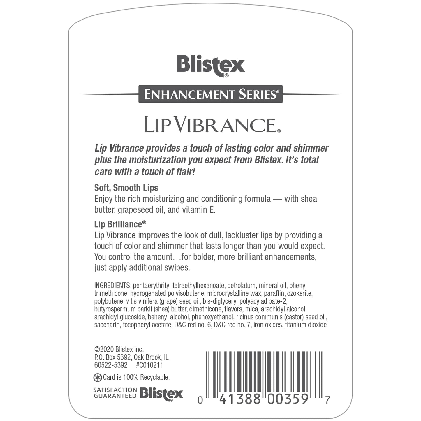 Blistex Lip Vibrance, Lip Protectant 0.13 oz (Pack of 9) Beauty and Personal Care Blistex