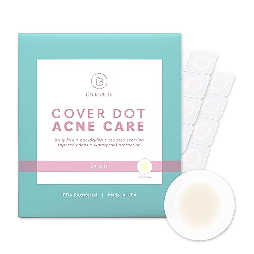 Cover Dot Acne Care (24 dots) Skin Blemish Treatment with Hydrocolloid | Oil and Pimple Absorbing | Latex-Free Beauty & Personal Care SMARTMED