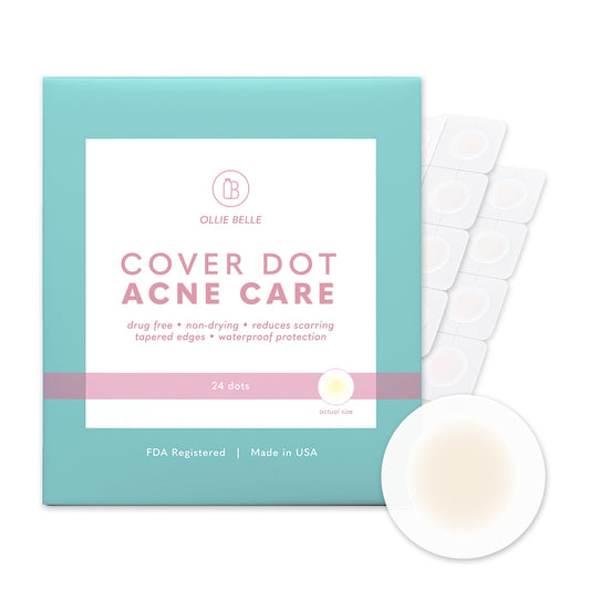 Cover Dot Acne Care (24 dots) Skin Blemish Treatment with Hydrocolloid | Oil and Pimple Absorbing | Latex-Free Beauty & Personal Care SMARTMED