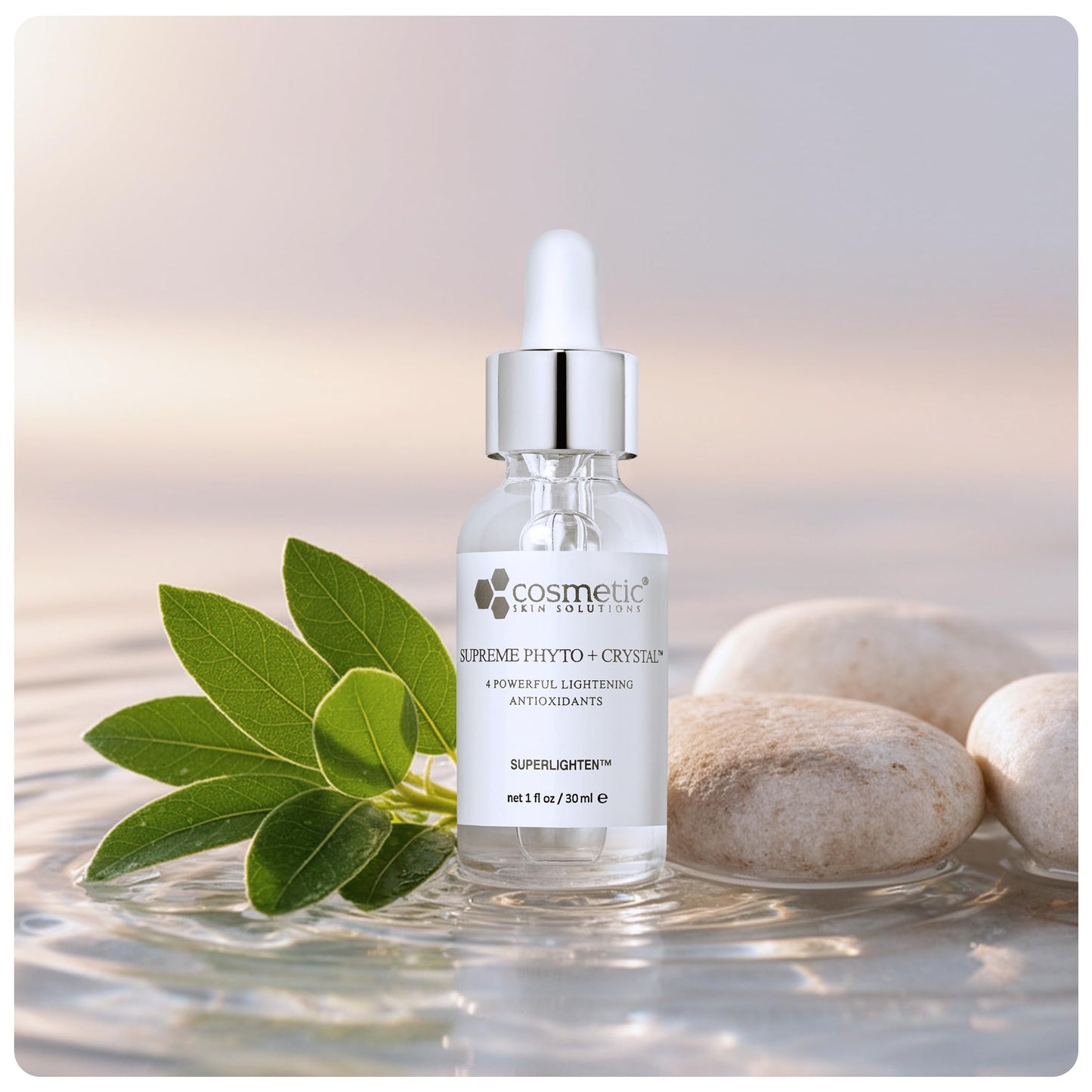 Supreme Phyto + Crystal - Hydrating Serum and Dark Spot Corrector for Face with Uva Ursi, Alpha Arbutin, Licorice & Glucosamine - Moisturizing Gel Beauty & Personal Care Cosmetic Skin Solutions