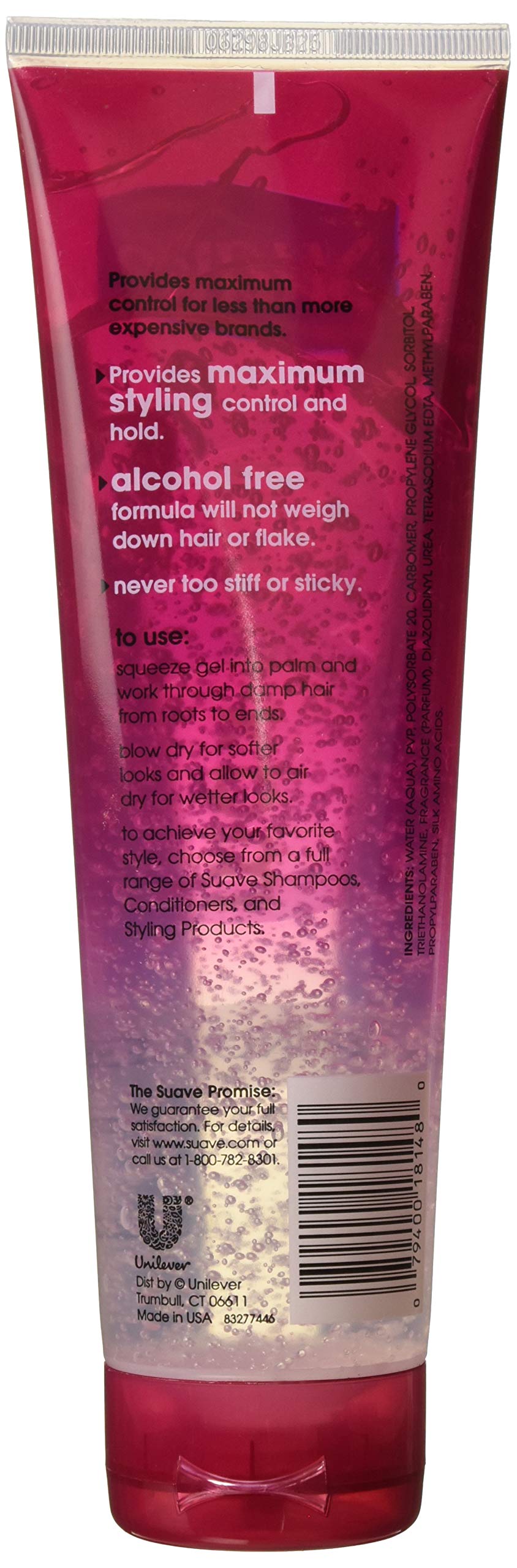 SUAVE GEL MAXIMUM HOLD 9 OZ, Pack of 3 Beauty & Personal Care Suave