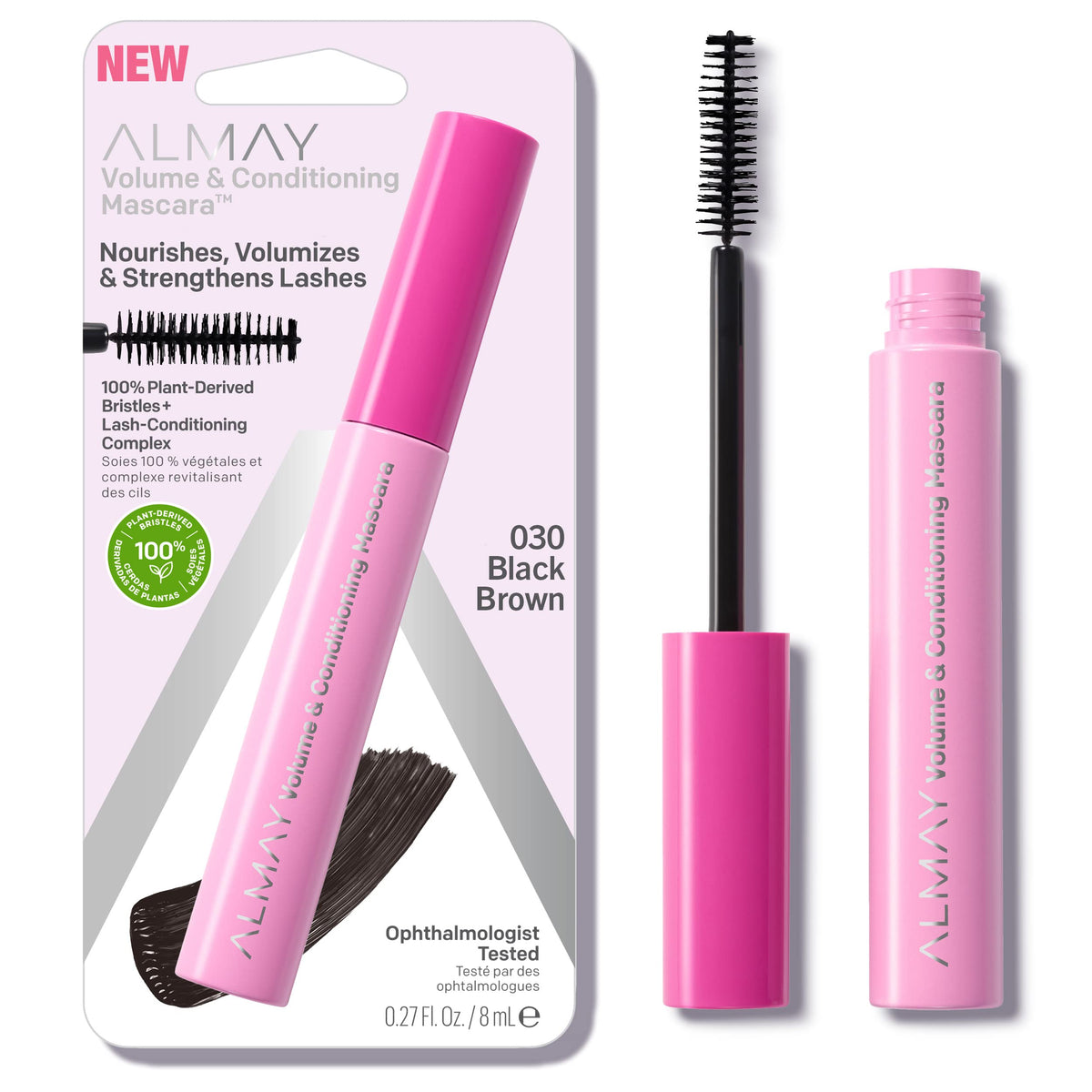 Almay Volume & Conditioning Mascara, 30 Black Brown, 0.27 fl oz