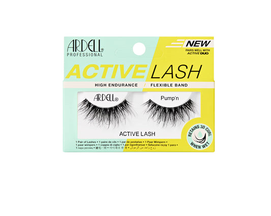 Ardell Active Lashes Pump’n - Long-Lasting False Eyelashes, Sweat-Resistant, Reusable Strip Lashes for Active Lifestyles, 1 Pair Beauty & Personal Care Ardell