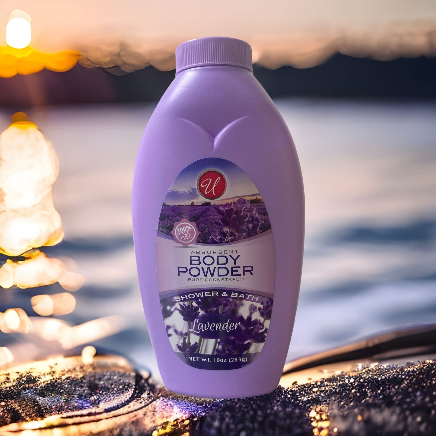 Absorbent Body Powder Pure Cornstarch Lavender Shower & Bath 10 oz. (1 Pack) Beauty & Personal Care Eleganceinlife