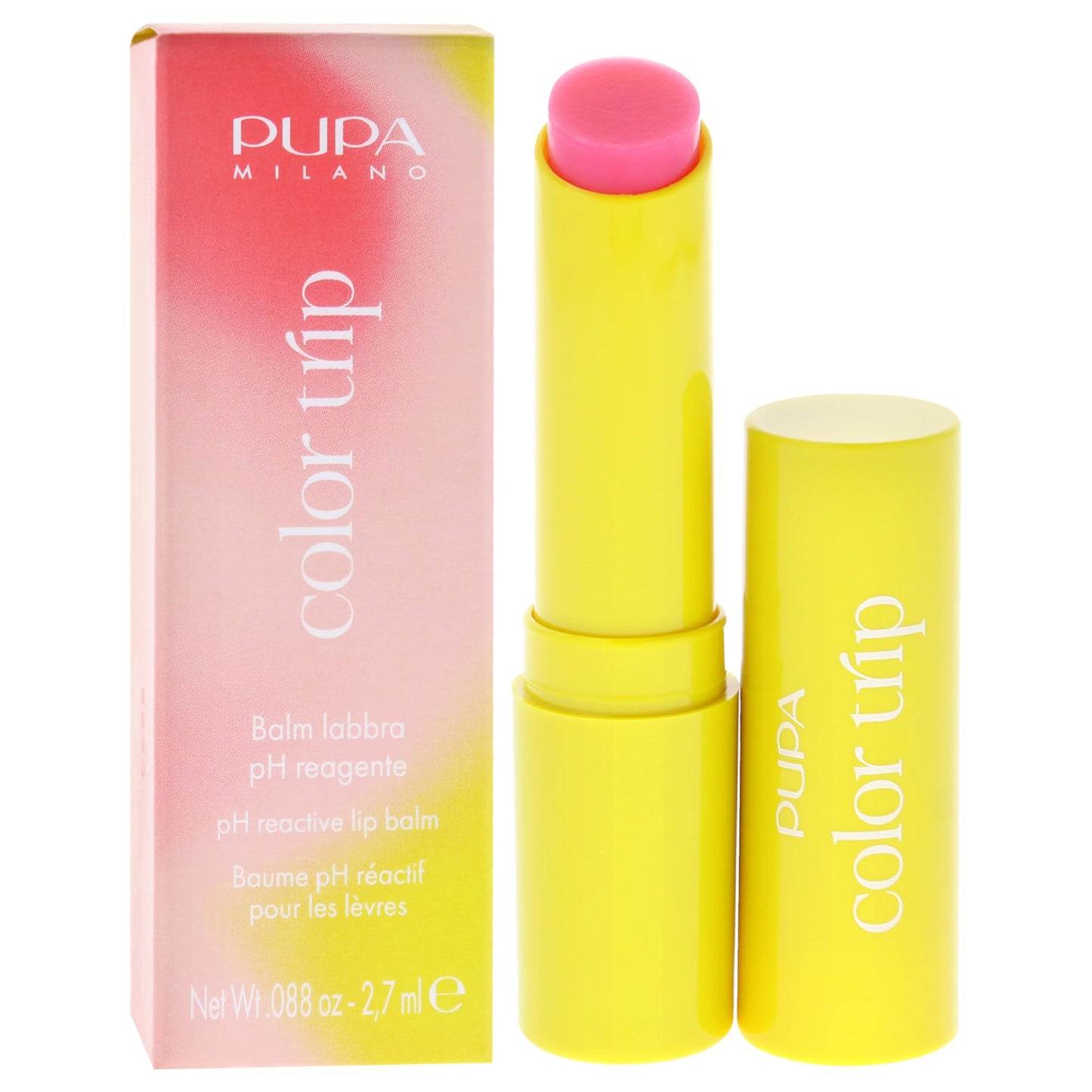 Color Trip PH Reactive Lip Balm - 001 Tropical Blossom by Pupa Milano for Women - 0.88 oz Lip Balm Beauty and Personal Care Pupa Milano