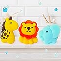 Spongentle Baby Bath Sponge Gift Set - Animal Kingdom Sponge 3 Pack - Bath Essentials for Baby Boys Girls Infants, Gifts for Newborn and Kids, Must Beauty & Personal Care Sunlite Sports