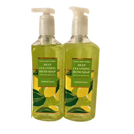 Bath & Body Works Cleansing Gel Hand Soap, Pack of 2, 8oz Each Bottle (Limoncello) Beauty & Personal Care Bath & Body Works