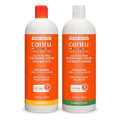 Cantu Shampoo & Conditioner with Shea Butter for Natural Hair, 1L (Pack of 2) Beauty & Personal Care Cantu