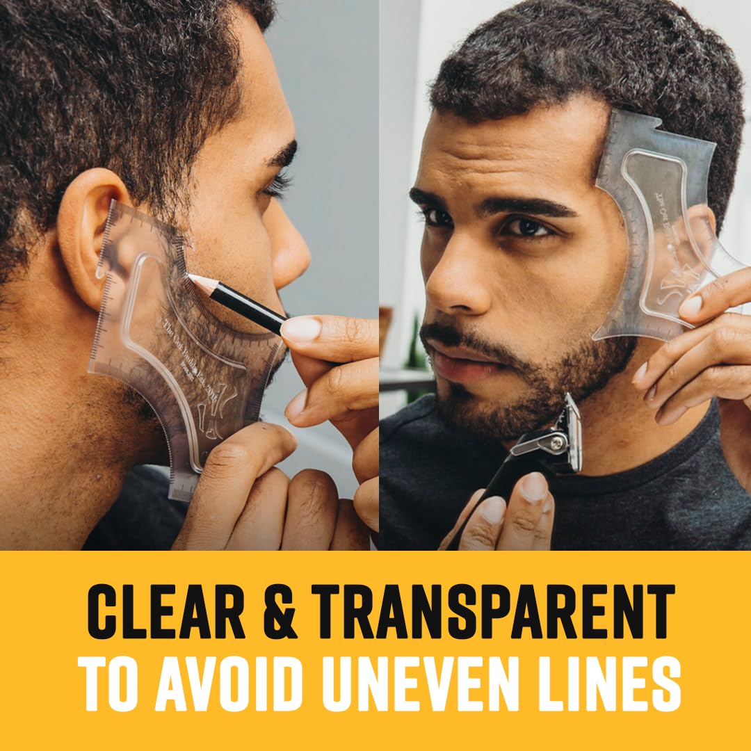 The Cut Buddy Original Shaping Tool, Clear Beard and Hairline Template with Bonus Tracer Pencil, As Seen on Shark Tank Beauty and Personal Care The Cut Buddy
