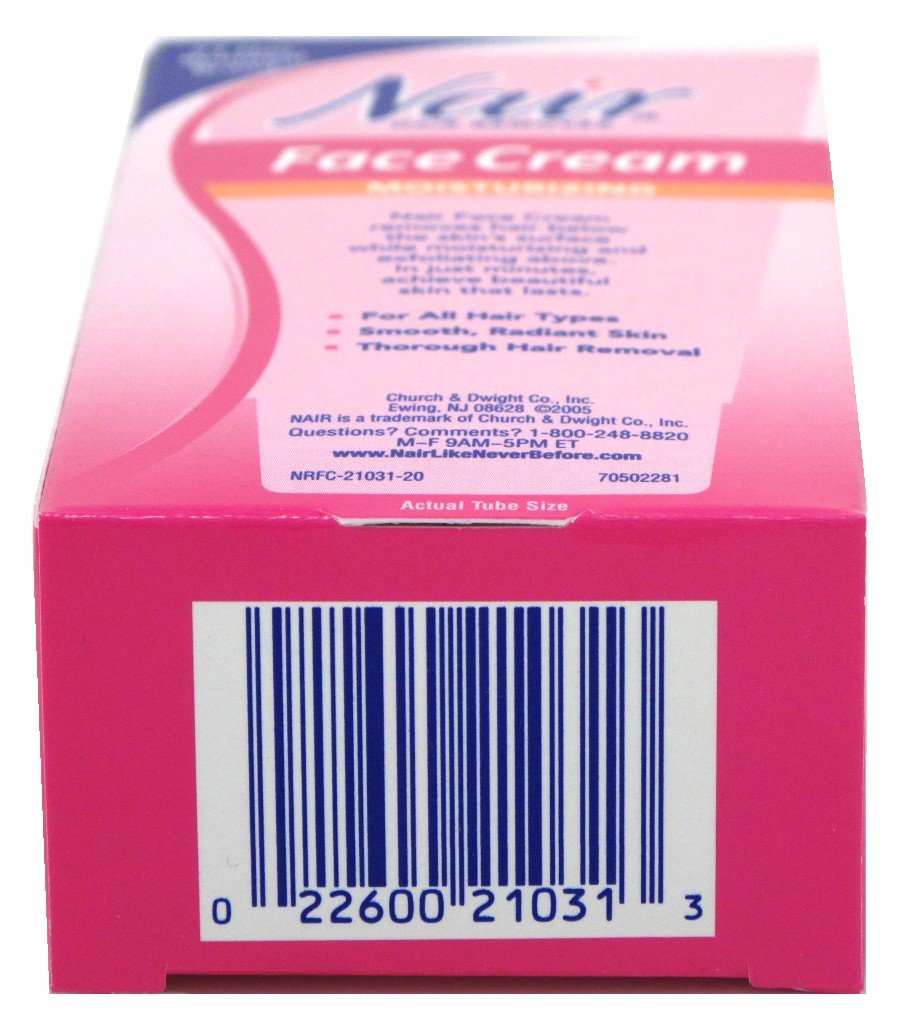 Nair Hair Remover Face Cream 2 Ounce (59ml) (3 Pack) Beauty & Personal Care Nair