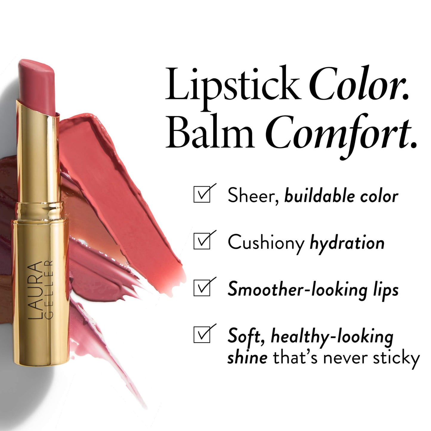 LAURA GELLER NEW YORK Jelly Balm Tinted Lip Balm - A Latte Love - Hydrating Lip Color with Shine Finish - Squalane & Vitamin E - Buildable Sheer Beauty and Personal Care LAURA GELLER NEW YORK