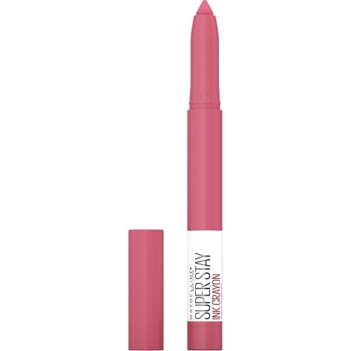 Maybelline Super Stay Ink Crayon Lipstick Makeup, Precision Tip Matte Lip Crayon with Built-in Sharpener, Longwear Up To 8Hrs, Keep It Fun, Rosey Nude Beauty & Personal Care MAYBELLINE