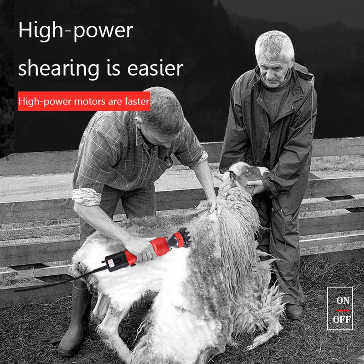 Electric Sheep Shearing Clippers, Sheep Shears 1000W Shearing Machine Heavy Duty Electric Grooming Clippers Farm Animal Shave Tool with 6 Adjustable Beauty and Personal Care GagalU
