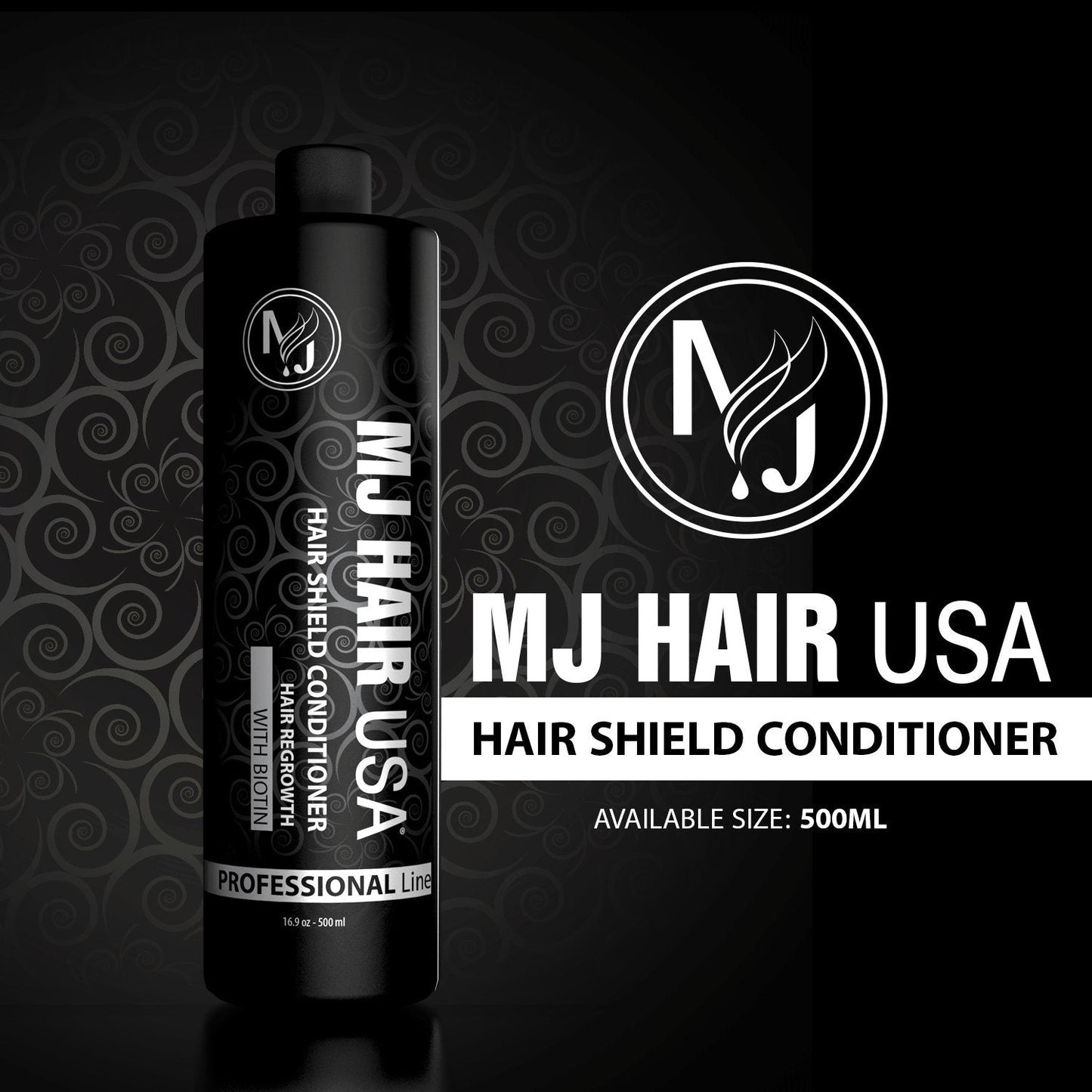 MJ HAIR USA Hair Regrowth Treatment Set (Shampoo, Conditioner, Tonic) - Unisex-Adults - Black - Unscented - Women - Female Beauty & Personal Care MJ HAIR USA