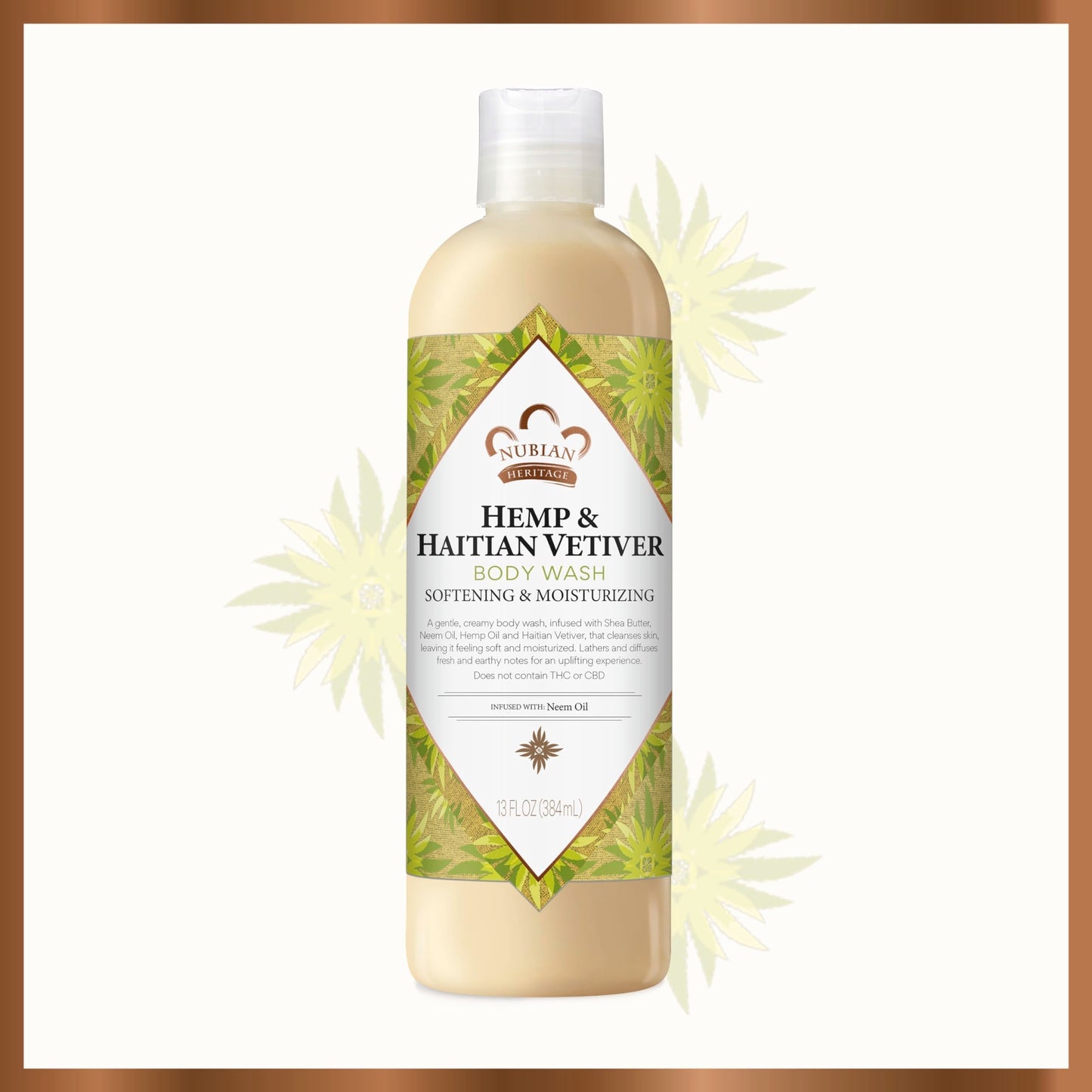 Nubian Heritage Indian Hemp Body Wash, Indian Hemp 13 OZ (Pack of 3) Beauty & Personal Care Nubian Heritage