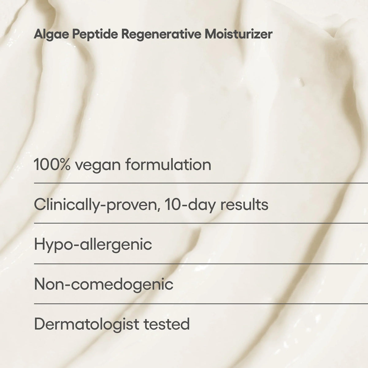 Algenist Algae Peptide Regenerative Face Moisturizer - Lightweight Hydrating Gel Face Cream with Alguronic Acid - Visibly Improves Tone, Texture