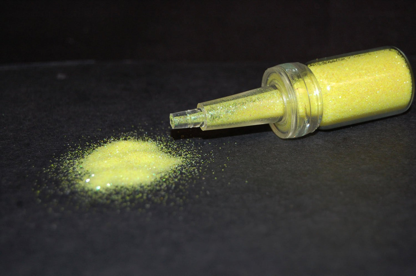 UV Blacklight Reactive Cosmetic Face & Body Glitter Powder (10 Gram Jars) (UV Lemon Yellow) Beauty & Personal Care DIRECTGLOW LLC